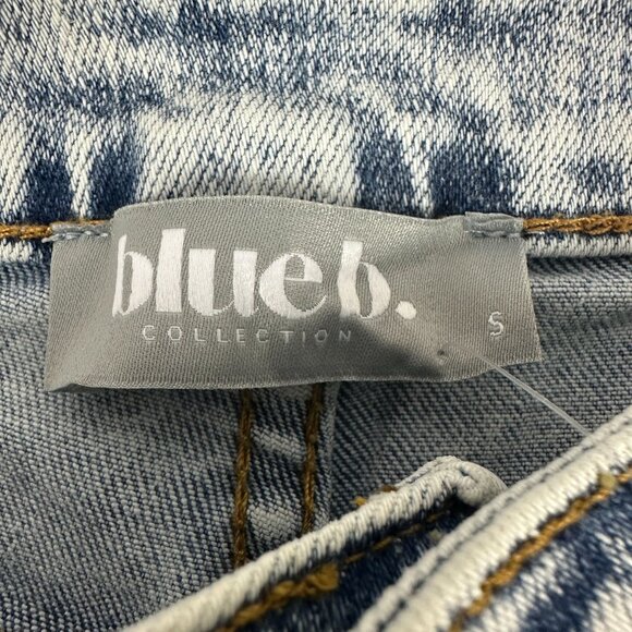 Blueb Collection Womens Light Denim Jeans With Rhinestone Fringe Size S - Picture 4 of 7